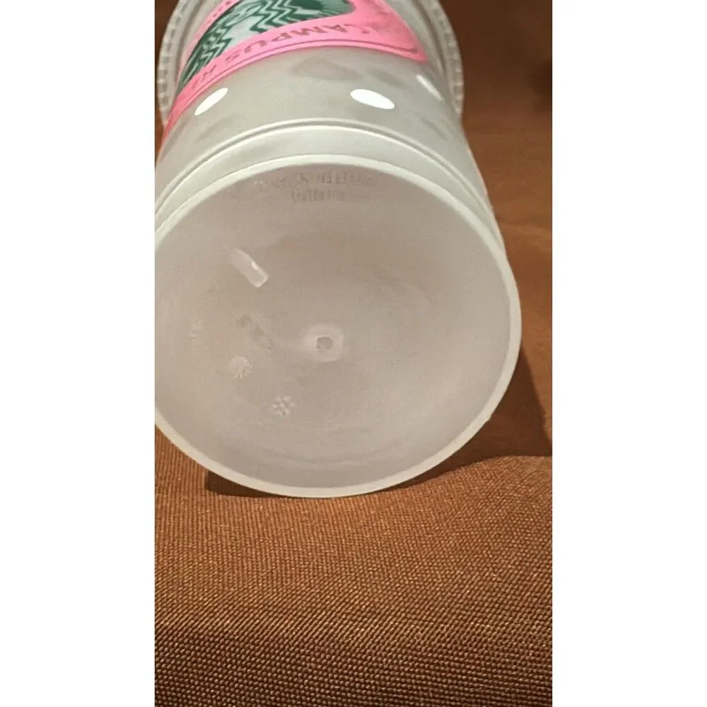 Starbucks pink cold
